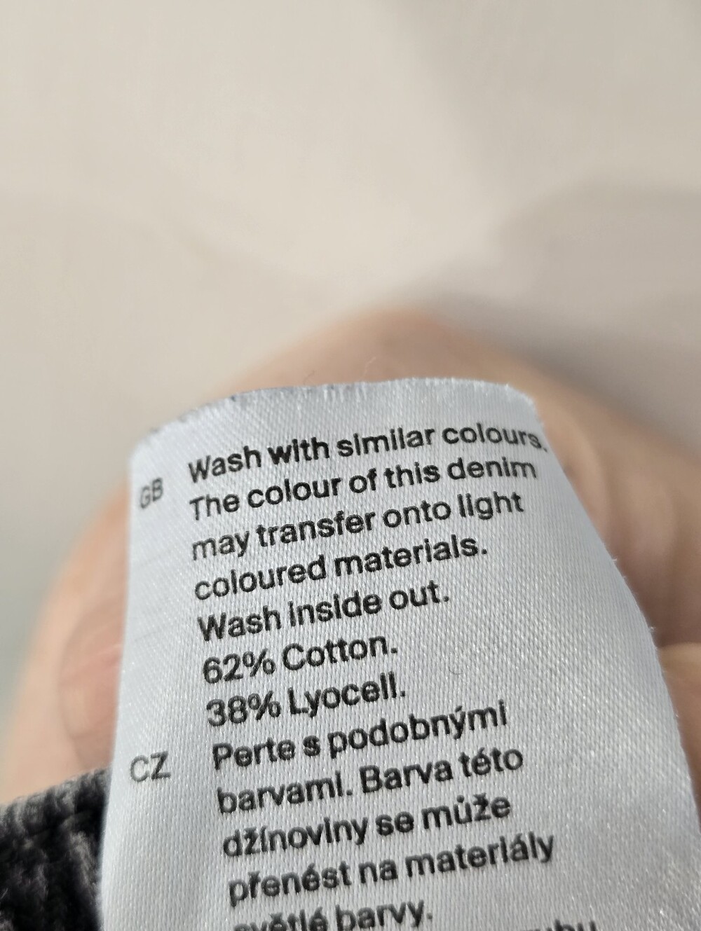 COS Wide Leg Fluid Denim Trousers Cotton Lyocell Baggy Gray Pants Jeans Size 14 - Picture 11 of 16